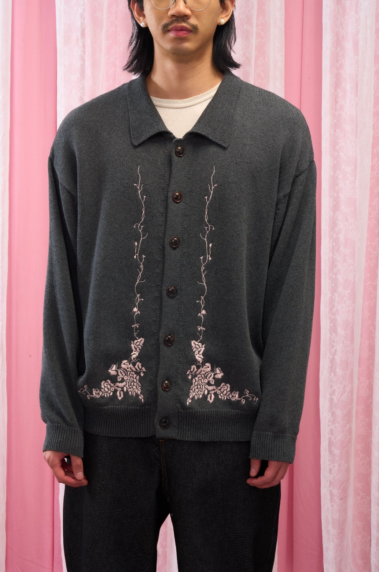 GrapeVine Embroidered Cardigan