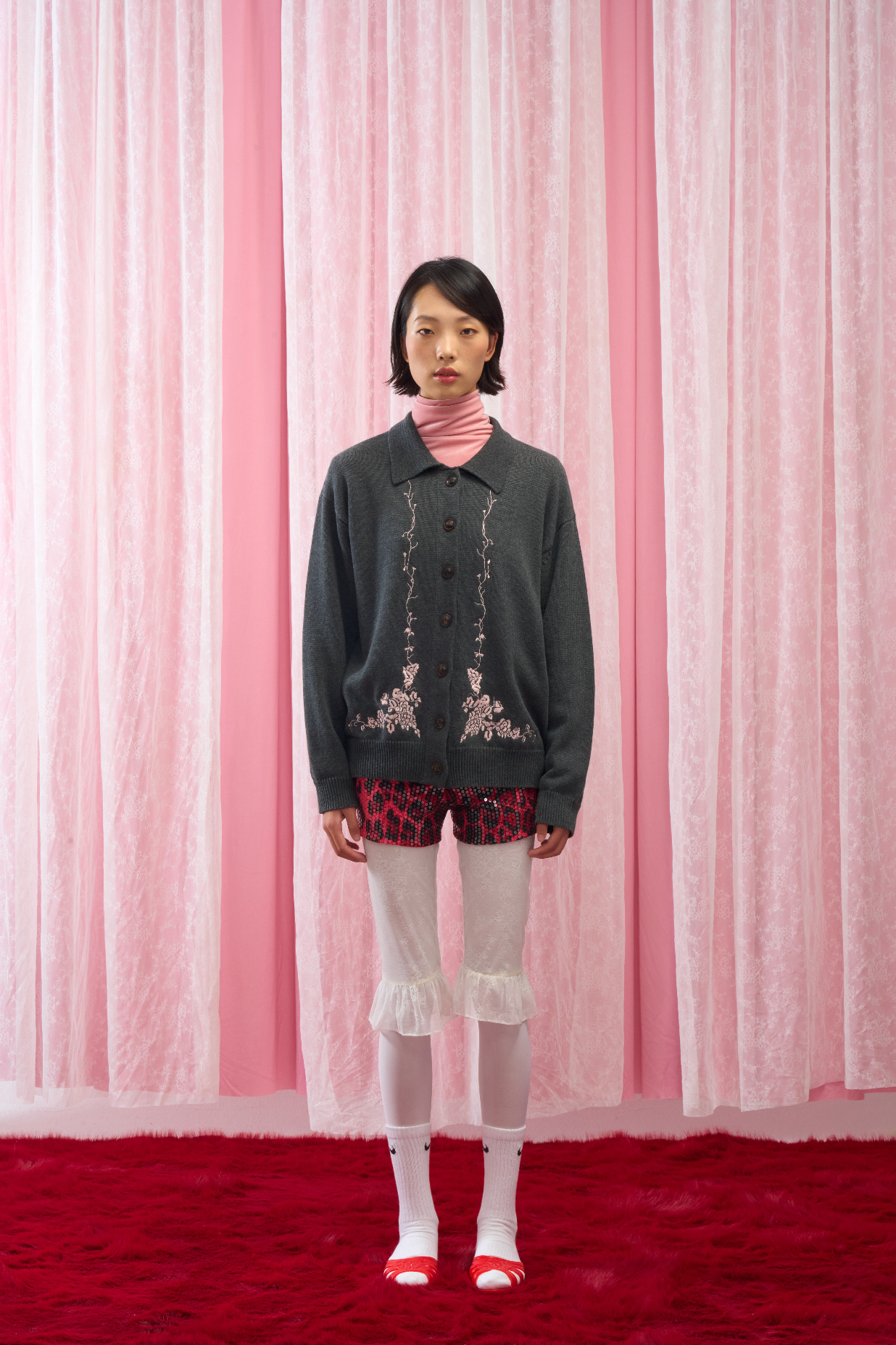 GrapeVine Embroidered Cardigan