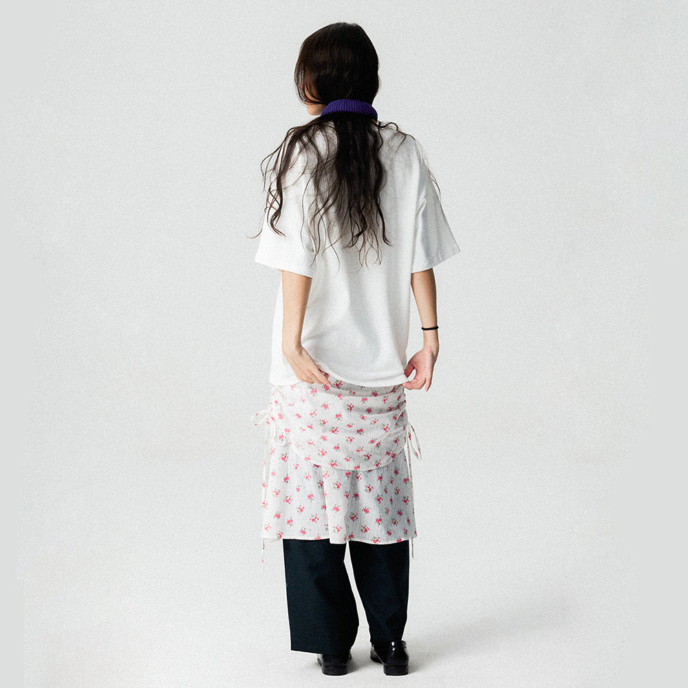 RETRO FLORAL PATTERN SKIRT