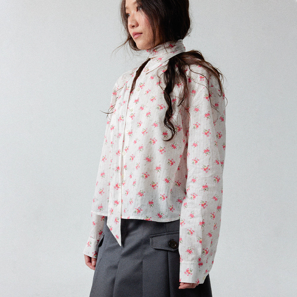 RETRO FLORAL PATTERN SHIRT