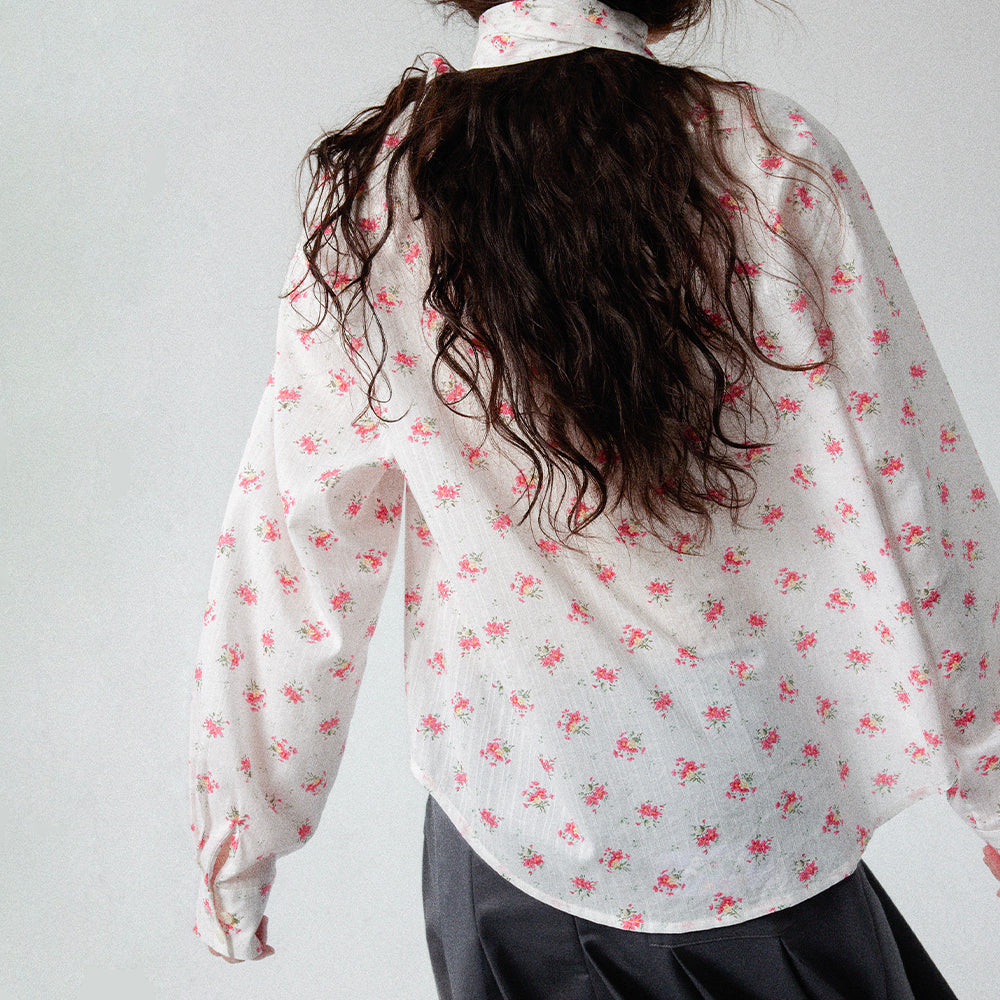 RETRO FLORAL PATTERN SHIRT