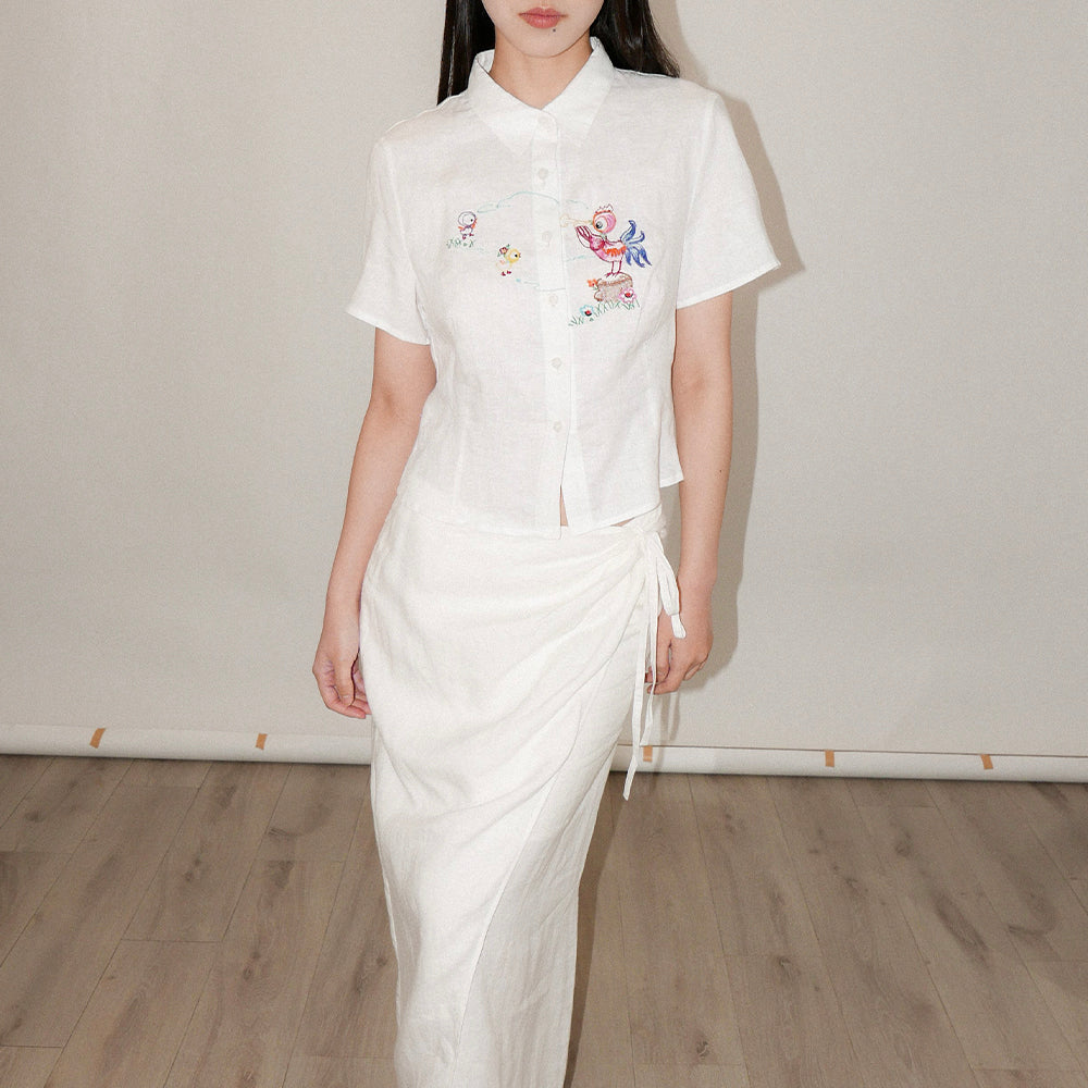 ROOSTER EMBRODIERY SHIRT