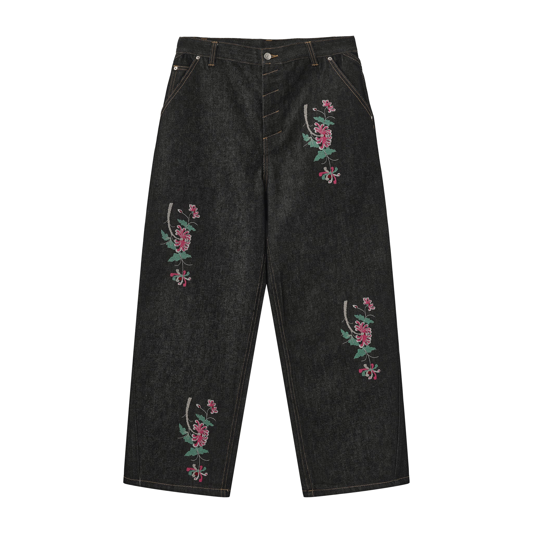 Cross-Stitch Denim Pants