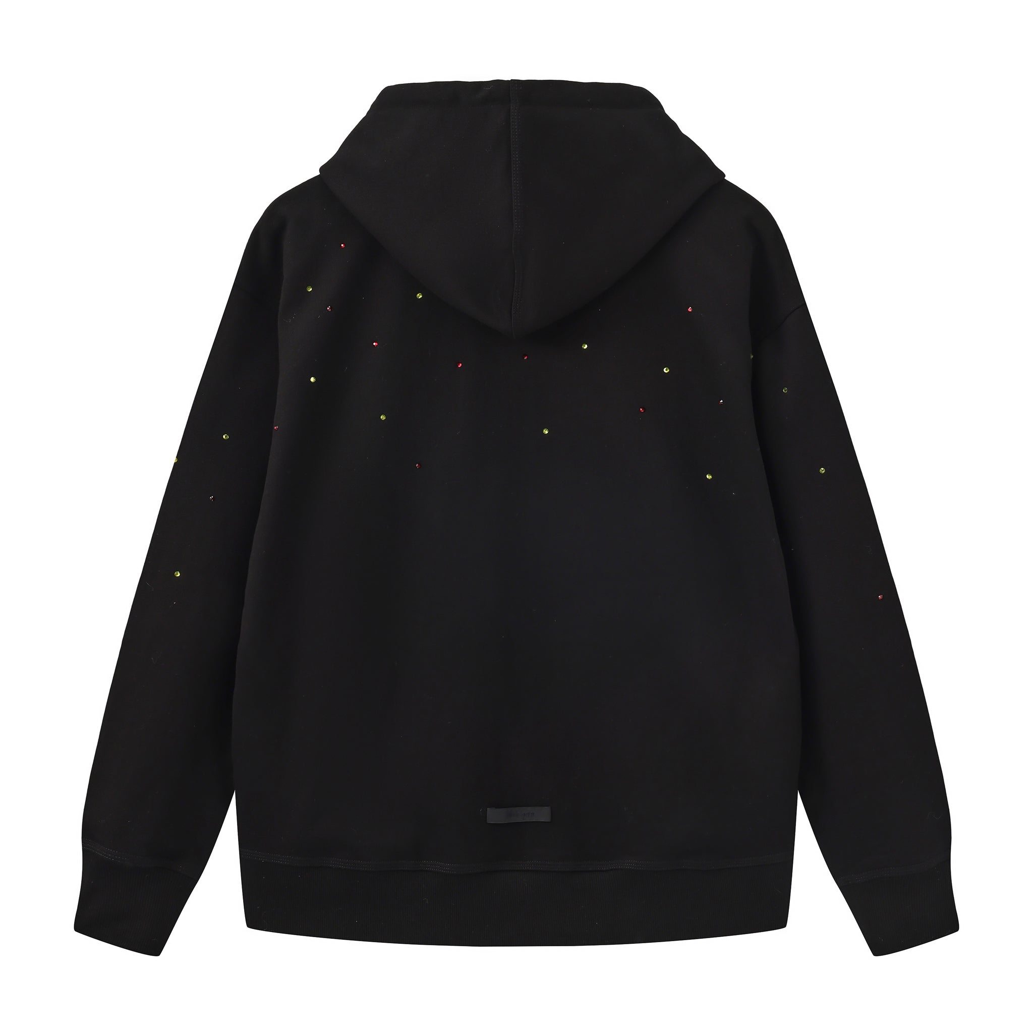 Confucius & Laozi Rhinestone Zip Hoodie