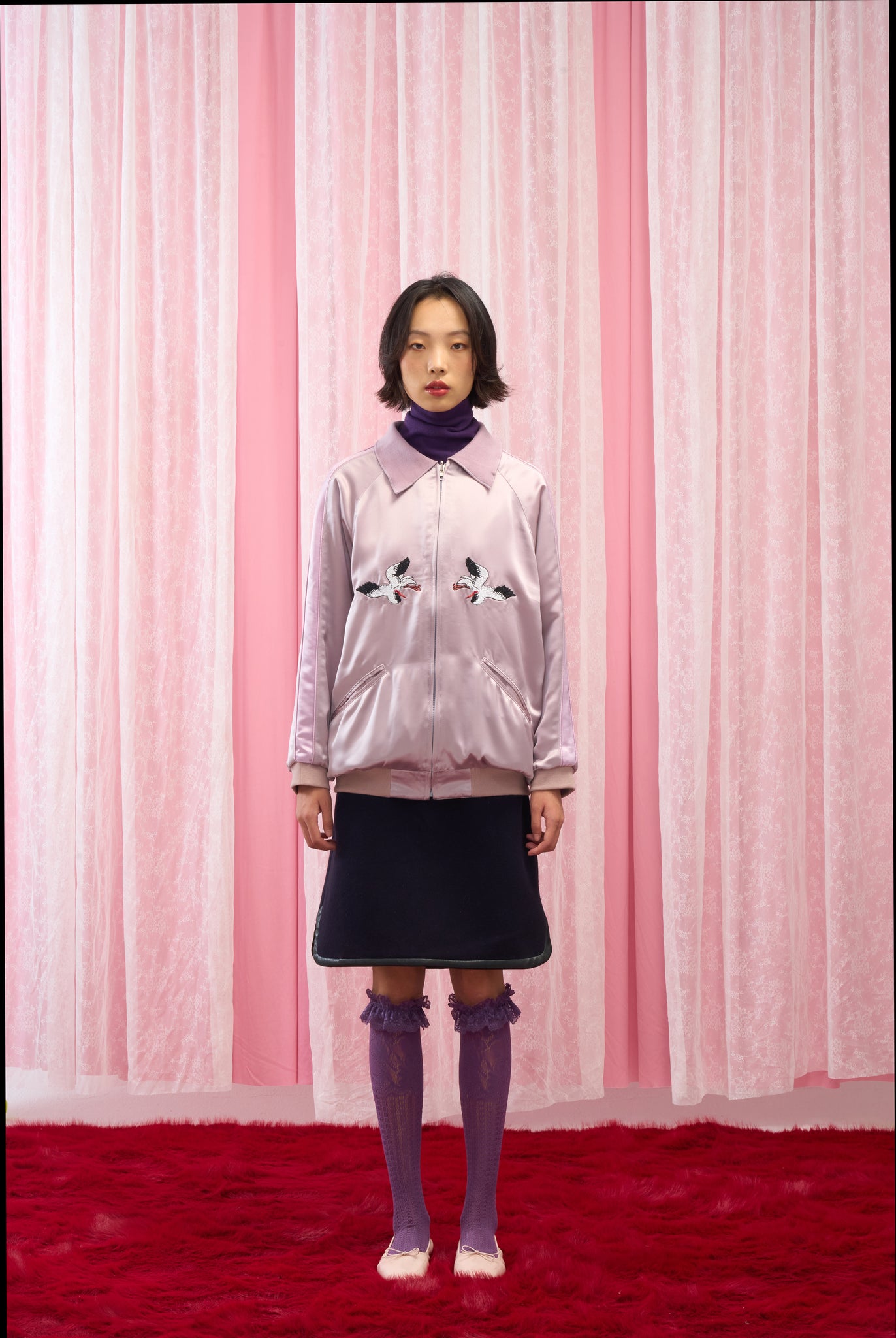 Chinese Crane Reversible Jacket