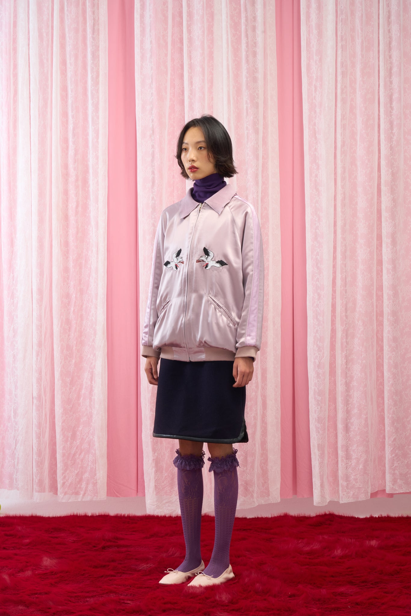 Chinese Crane Reversible Jacket