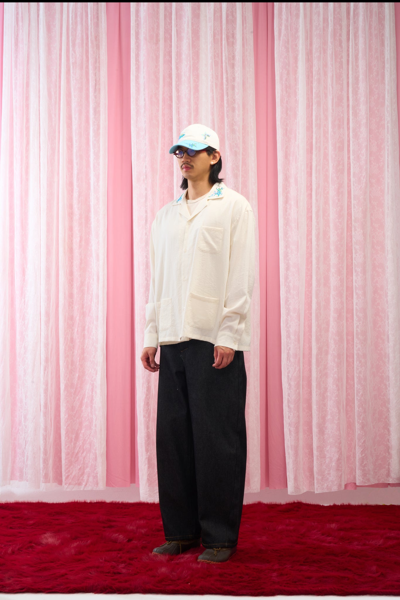 Floral Embroidery Baseball Cap