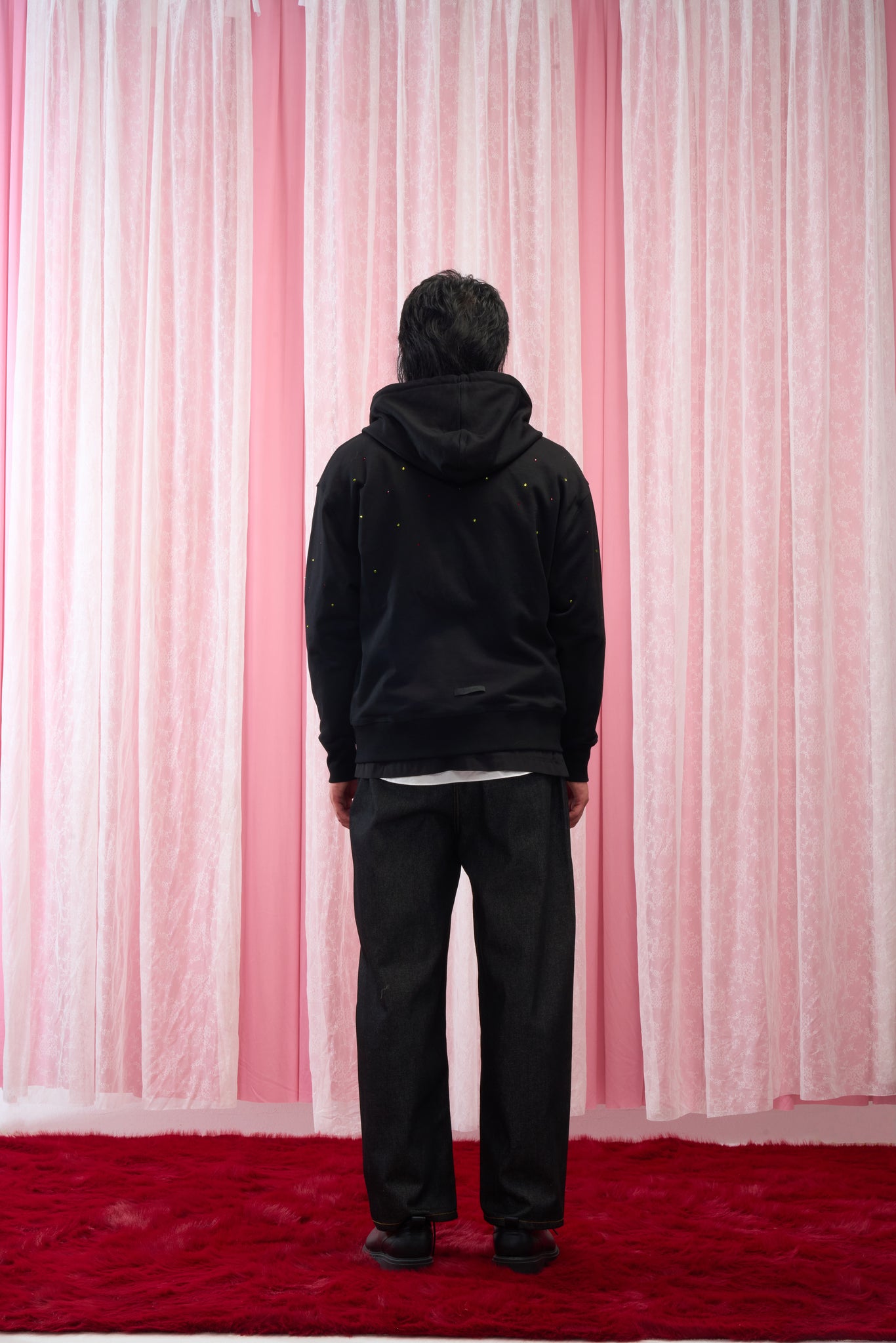 Confucius & Laozi Rhinestone Zip Hoodie