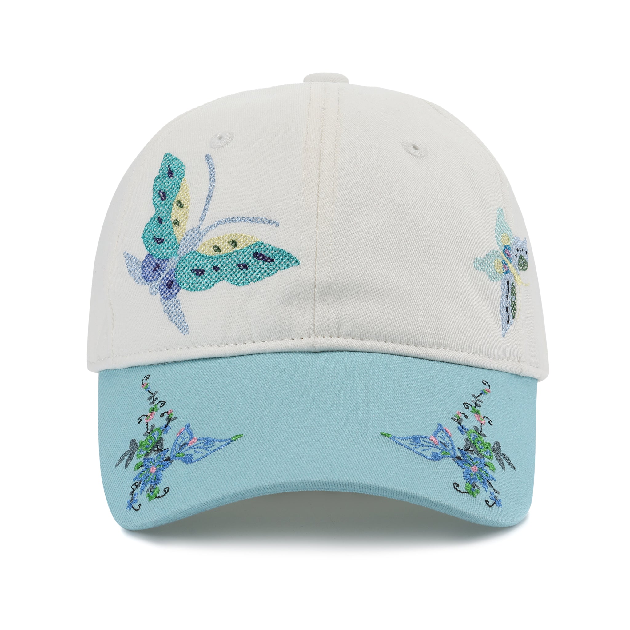 Floral Embroidery Baseball Cap