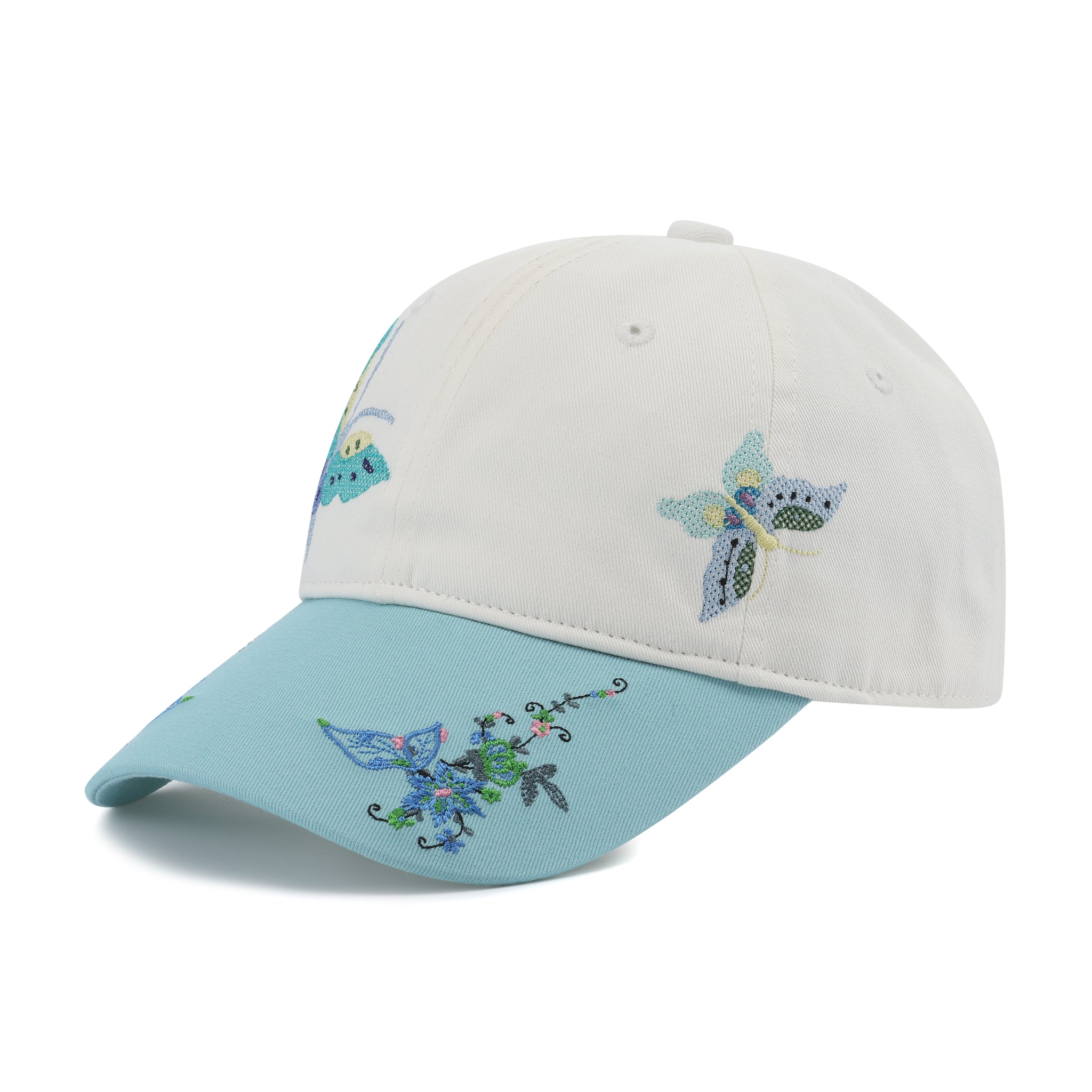 Floral Embroidery Baseball Cap