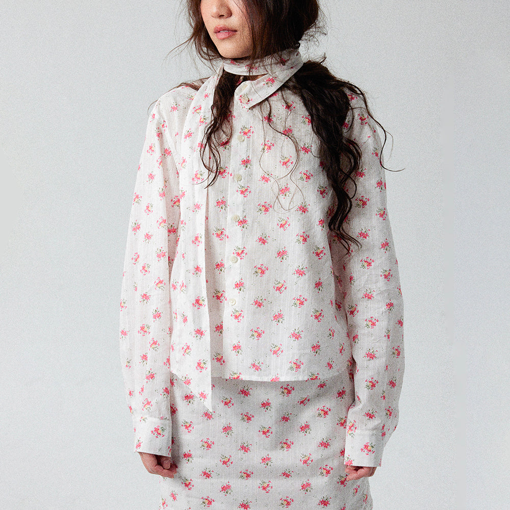 RETRO FLORAL PATTERN SHIRT